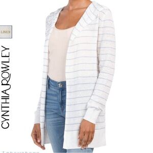 NWT Cynthia Rowley XS hooded cardigan sweater